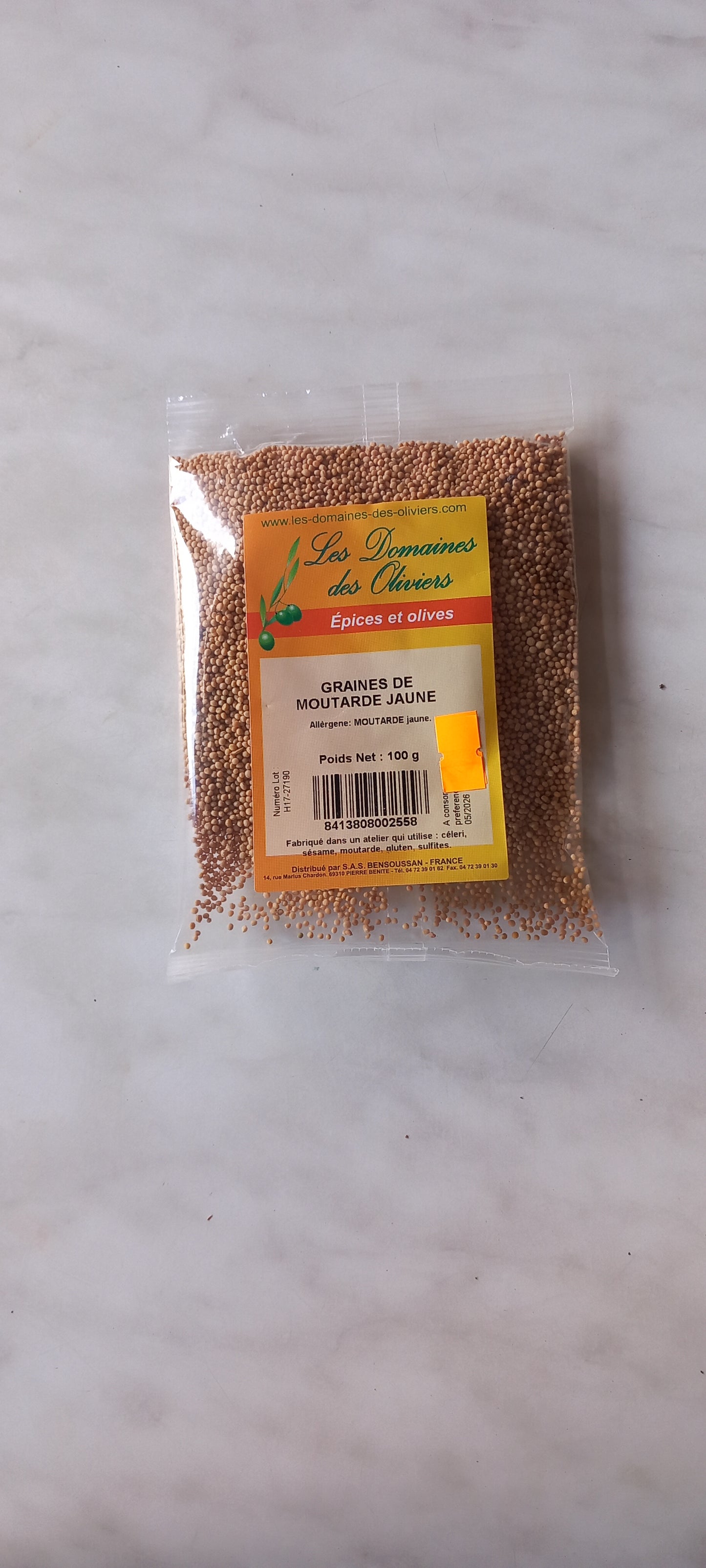 Moutarde jaune 100g