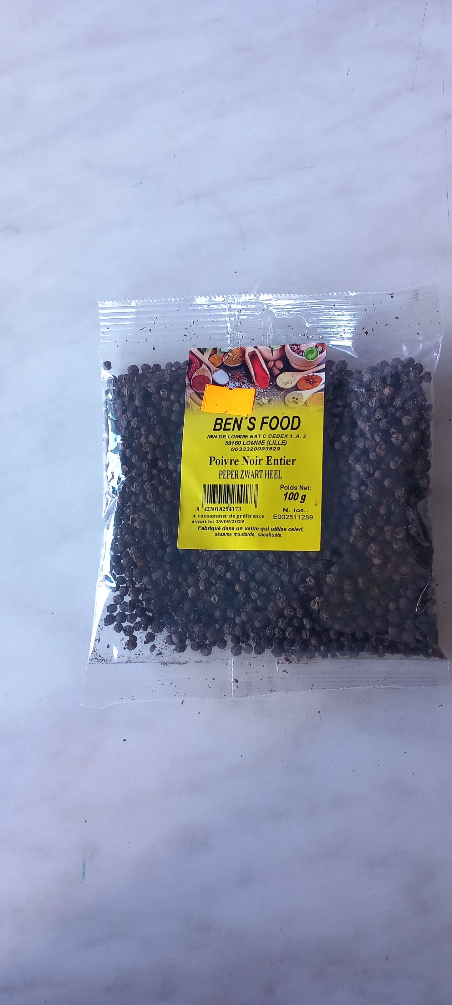 Poivre noir en grain 100g