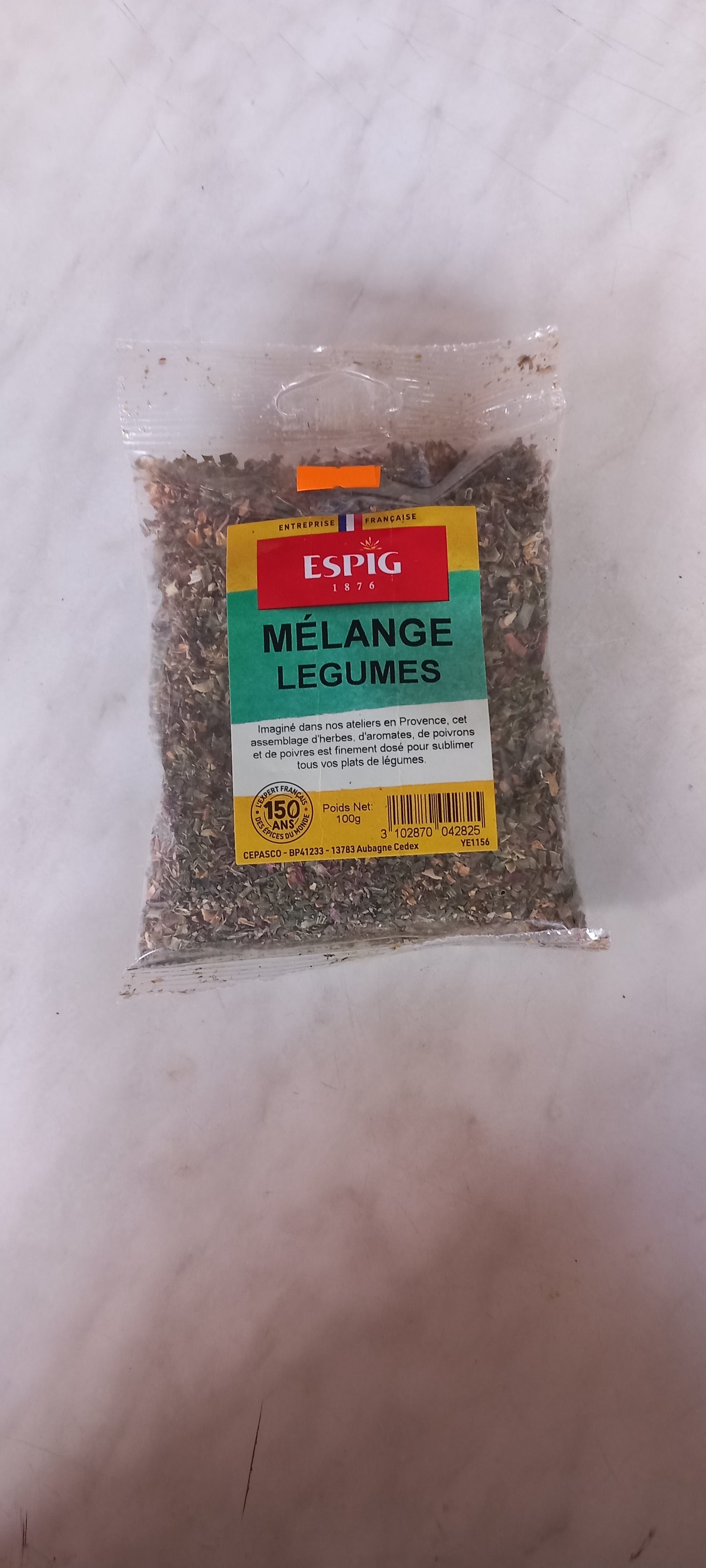 Mélange légumes 100g