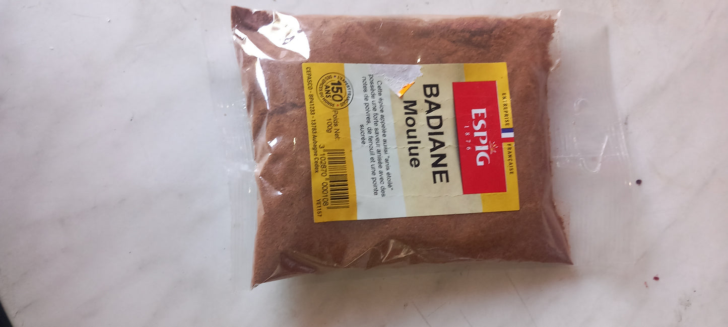 Badiane moulue 100g (anis étoilé moulu)