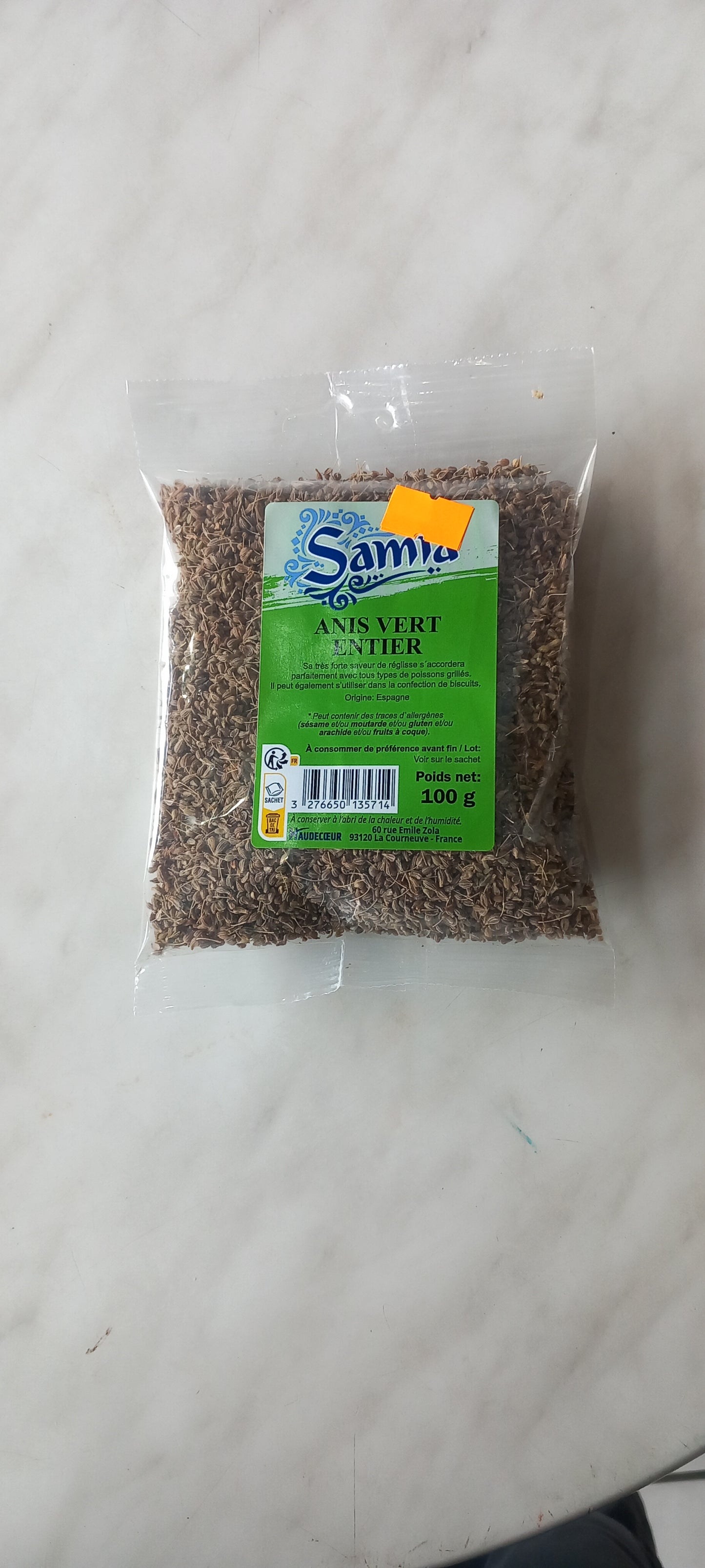 Anis vert entier 100g