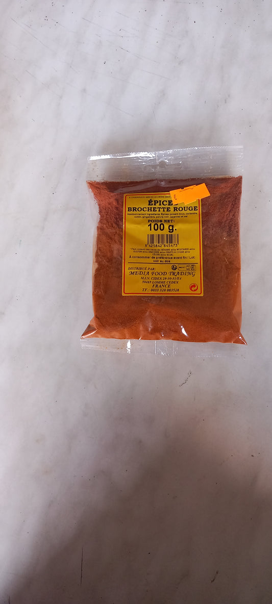 Épices brochette rouge 100g