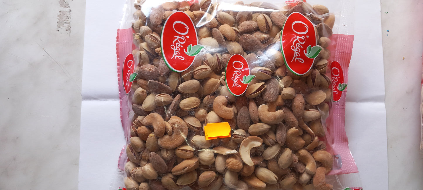 Mélange fruits secs grillés salés 500gr