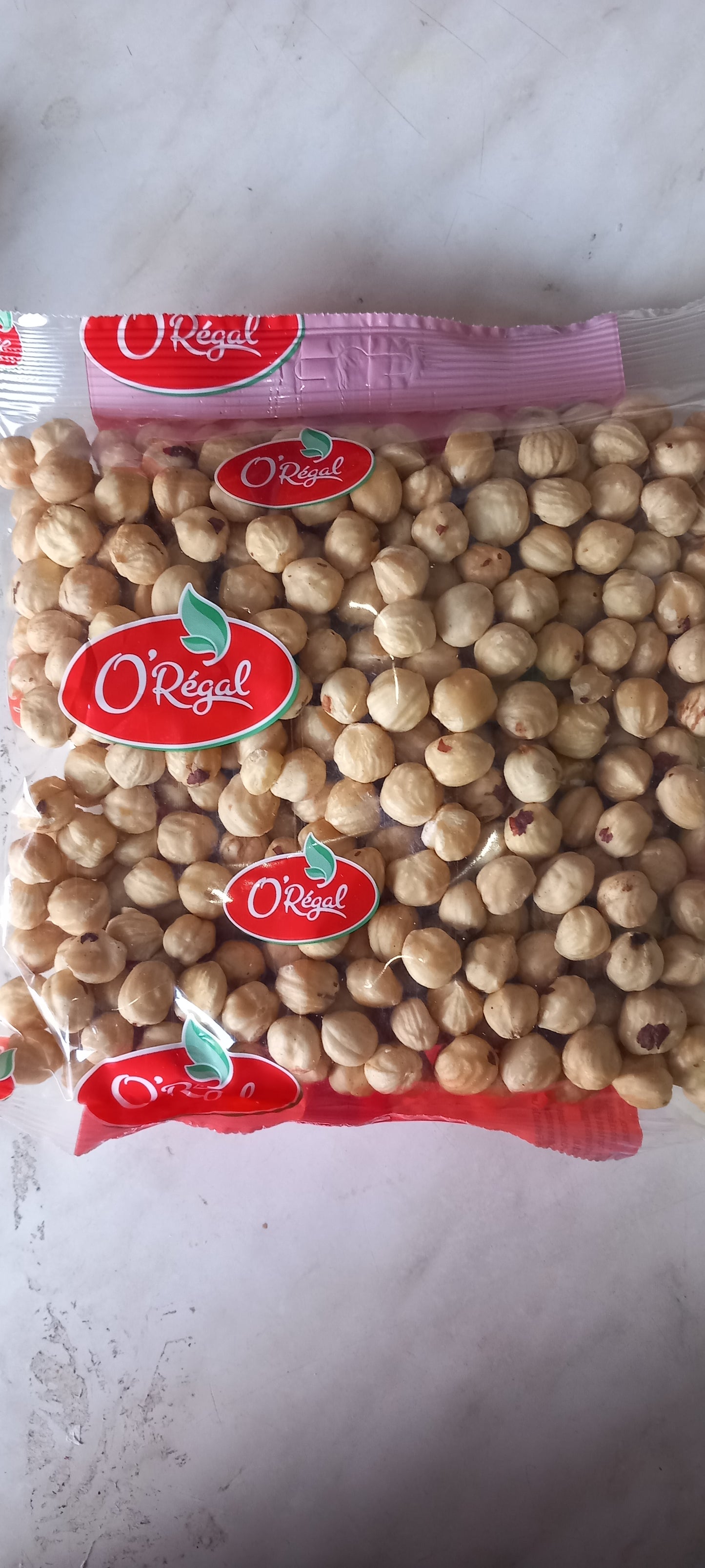 Noisettes crues émondées 500gr