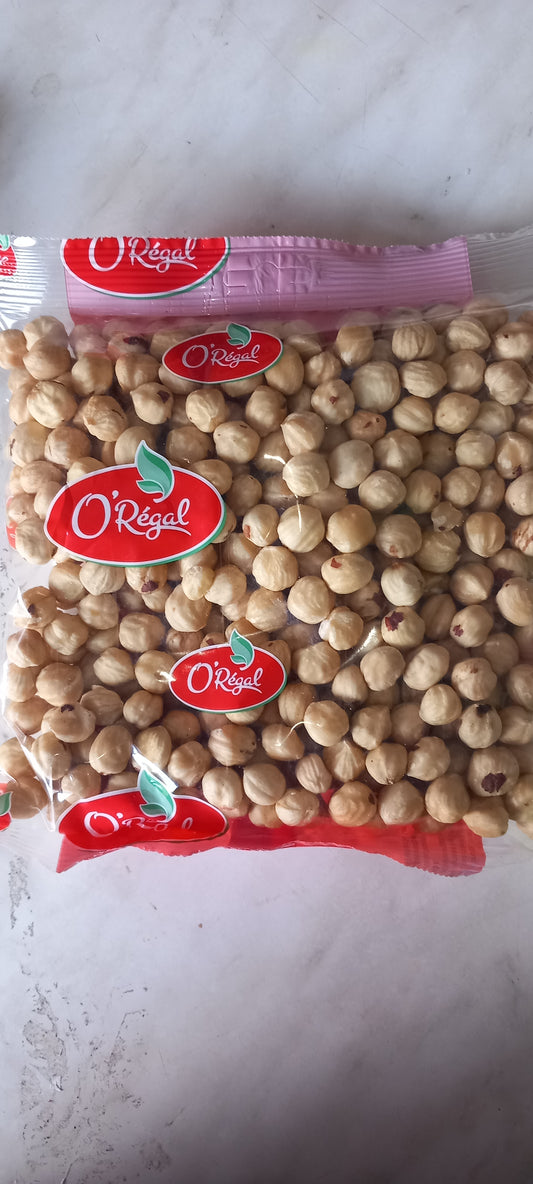 Noisettes crues émondées 500gr
